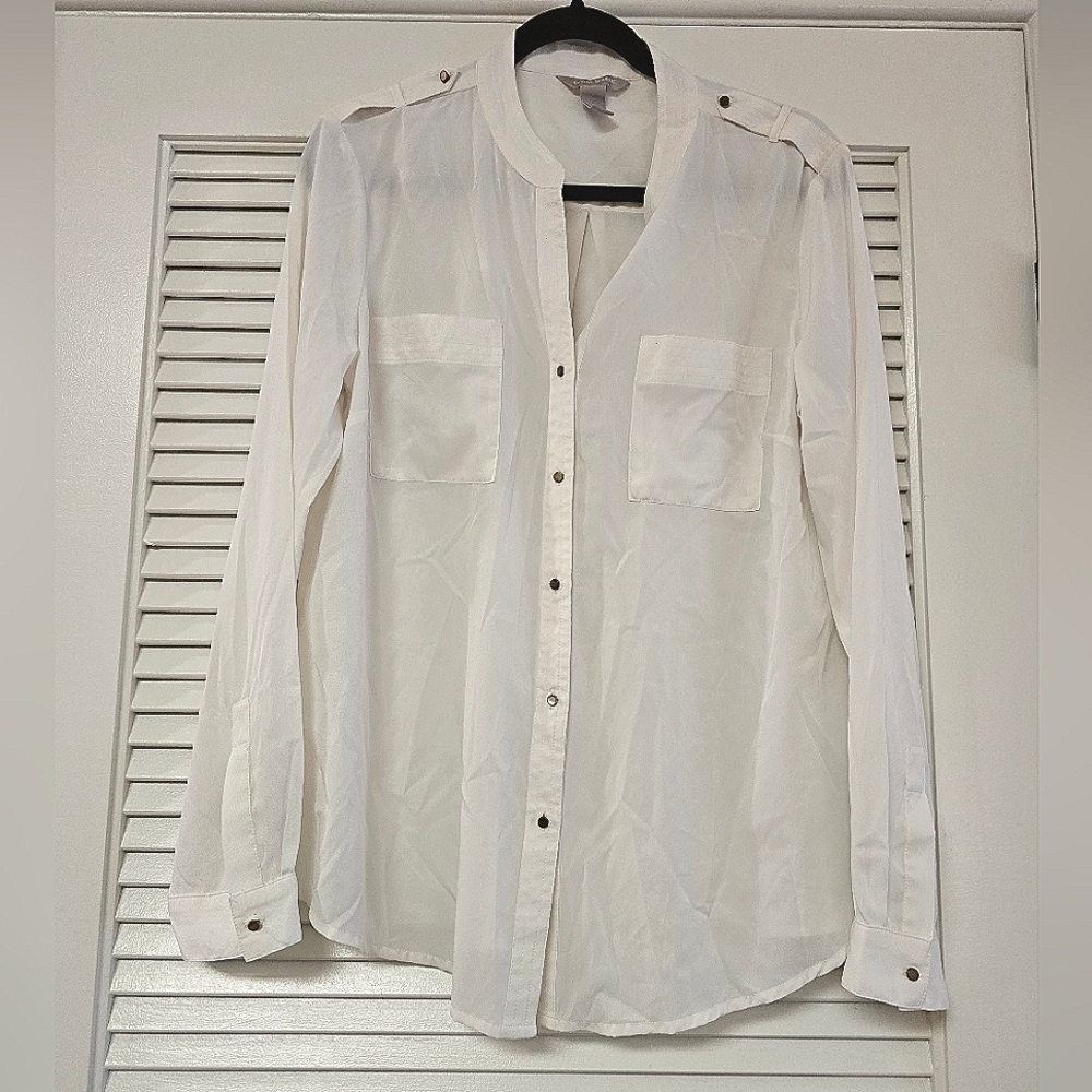 Banana Republic - Lightweight Classic Business Casual Office Button Top